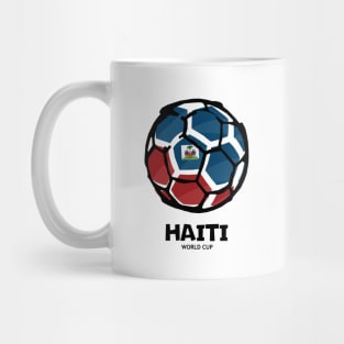 Haiti Football Country Flag Mug